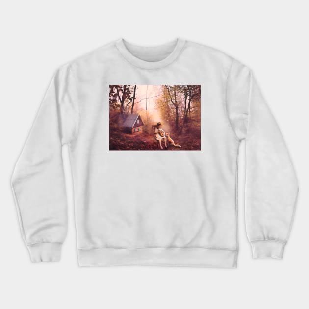 Sweet Music Between Friends Crewneck Sweatshirt by Phatpuppy Art